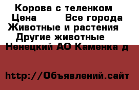 Корова с теленком › Цена ­ 69 - Все города Животные и растения » Другие животные   . Ненецкий АО,Каменка д.